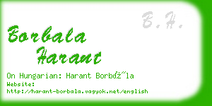 borbala harant business card